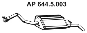 Silencieux arrière EBERSPÄCHER 644.5.003