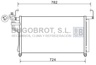 Condenseur, climatisation BUGOBROT 62-HY5315