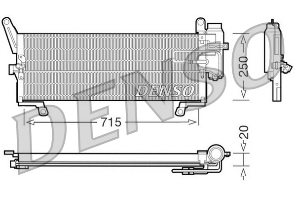 Condenseur, climatisation DENSO DCN09090