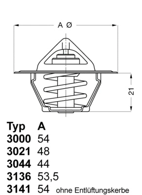 Thermostat, liquide de refroidissement BorgWarner (Wahler) 3136.88D50
