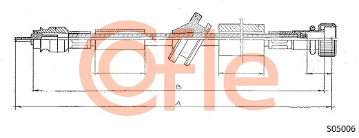 Câble flexible de commande de compteur COFLE S05006