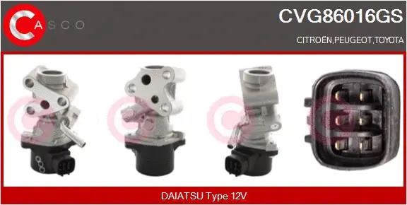 Vanne EGR CASCO CVG86016GS