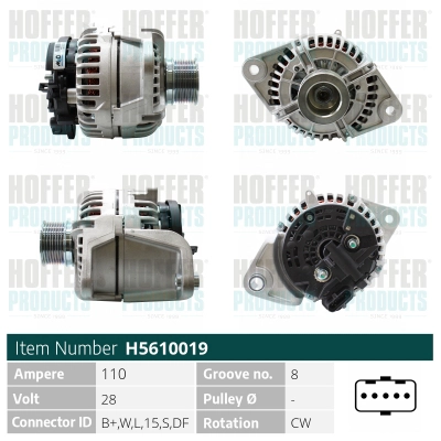 Alternateur HOFFER H5610019