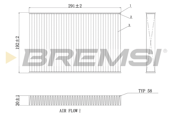 Filtre, air de l'habitacle BREMSI FC0473