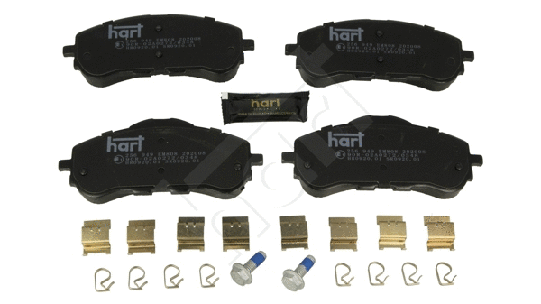 Kit de plaquettes de frein, frein à disque HART 256 949