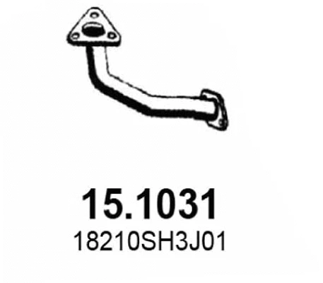 Tuyau d'échappement ASSO 15.1031