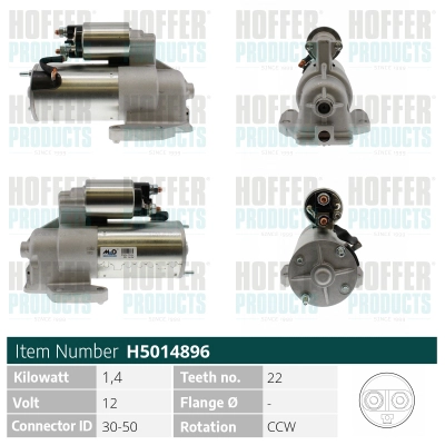 Démarreur HOFFER H5014896