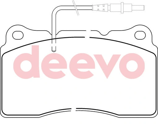 Kit de plaquettes de frein, frein à disque DEEVO BP59240