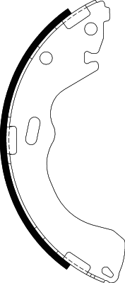 Jeu de mâchoires de frein NISSHINBO NS5001
