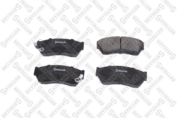 Kit de plaquettes de frein, frein à disque STELLOX 158 022B-SX