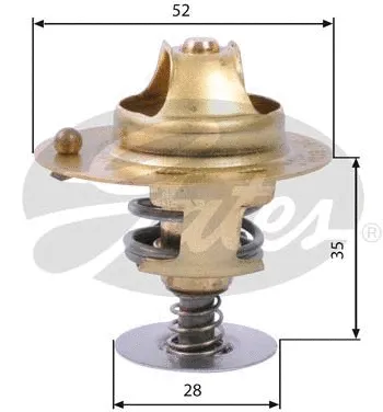 Thermostat, liquide de refroidissement GATES-SEA TH14178G1