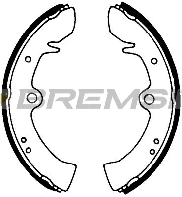Jeu de mâchoires de frein BREMSI GF0539