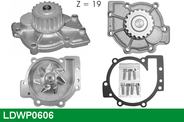 Pompe à eau, refroidissement du moteur LUCAS LDWP0606