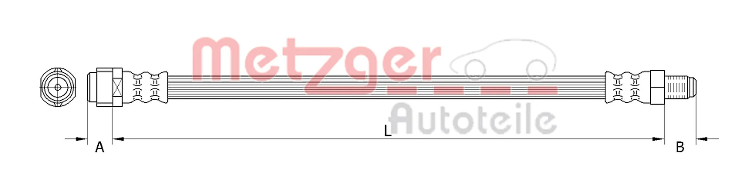 Flexible de frein METZGER 4111367