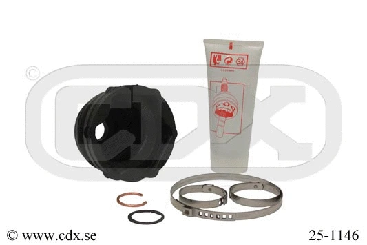 Jeu de joints-soufflets, arbre de commande CDX 25-1146