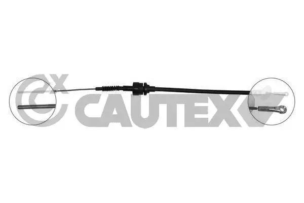 Tirette à câble, commande d'embrayage CAUTEX 011179