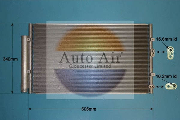 Condenseur, climatisation AUTO AIR GLOUCESTER 16-1440