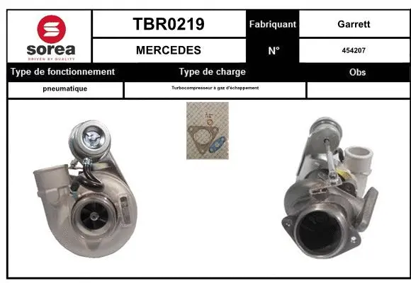 Turbocompresseur, suralimentation EAI TBR0219