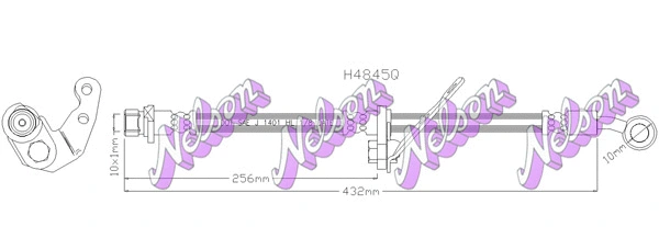 Flexible de frein KAWE H4845Q
