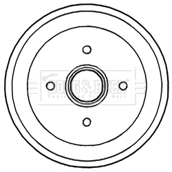 Tambour de frein BORG & BECK BBR7238