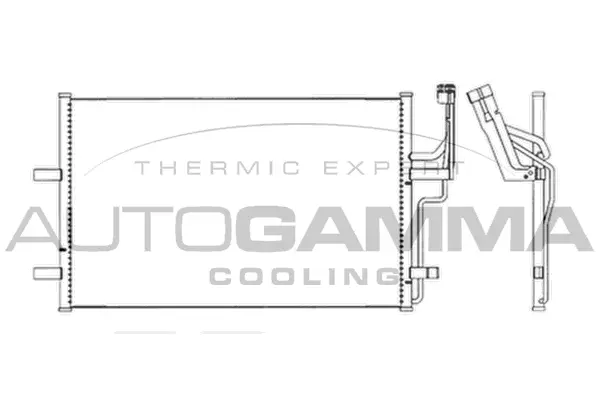 Condenseur, climatisation AUTOGAMMA 103622