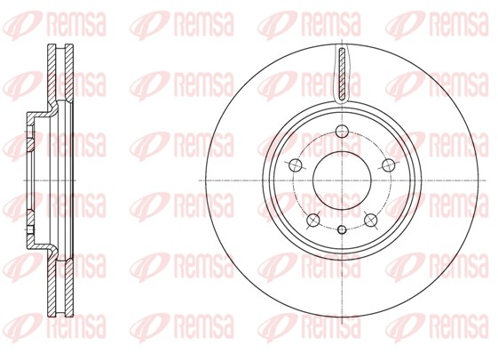 Disque de frein REMSA 61605.10