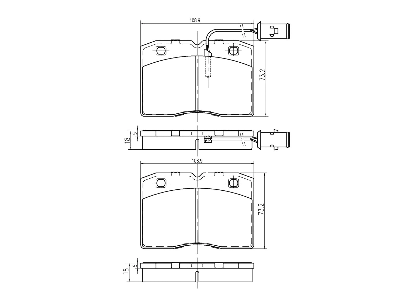 Kit de plaquettes de frein, frein à disque A.Z. Meisterteile AZMT-44-022-1471
