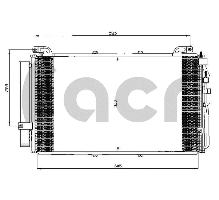 Condenseur, climatisation ACR 300522