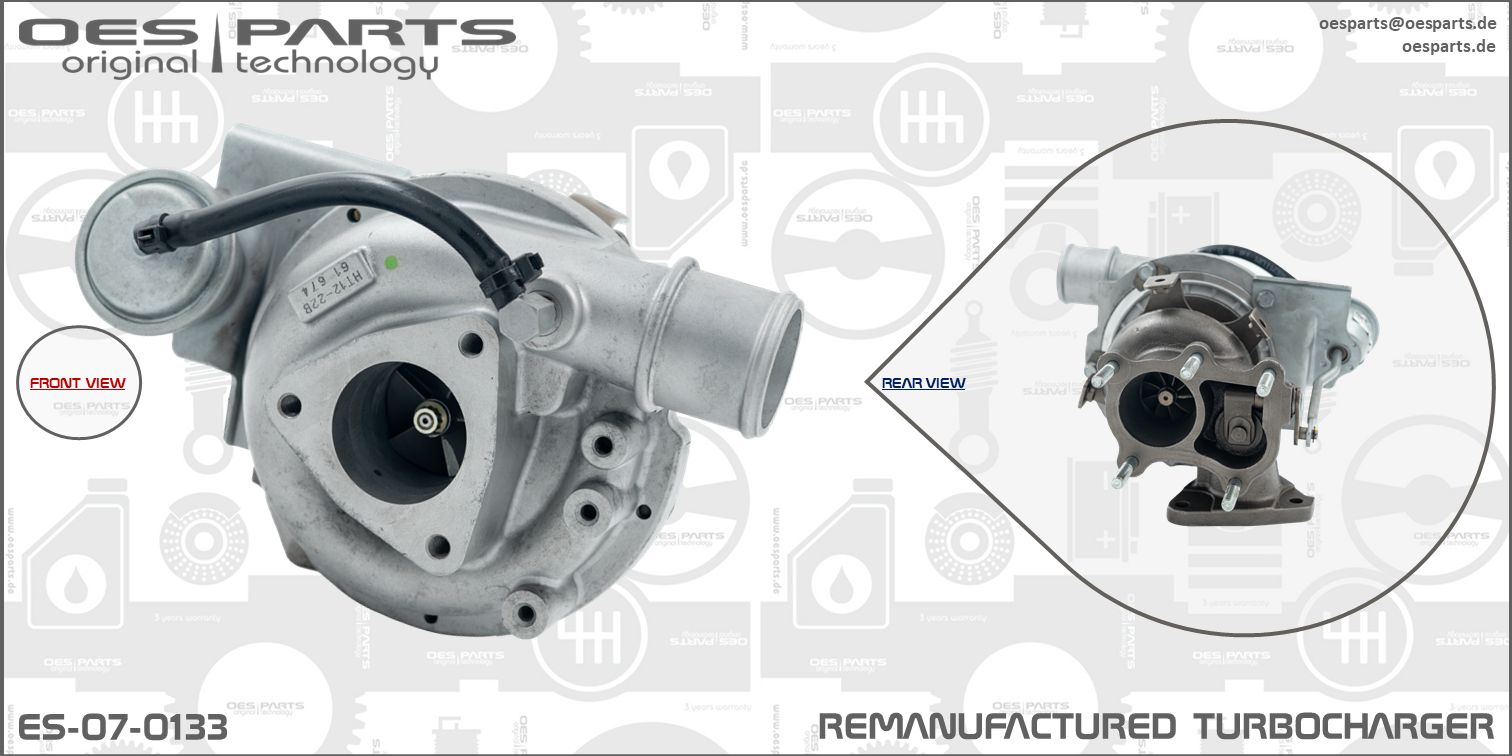 Turbocompresseur, suralimentation OES PARTS ES-07-0133