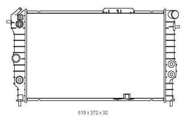 Radiateur, refroidissement du moteur ORDONEZ 2065010