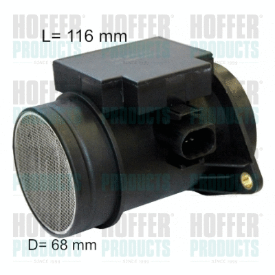 Débitmètre de masse d'air HOFFER 7516013E