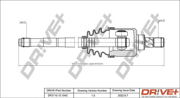 Arbre de transmission Dr!ve+ DP2110.10.1042