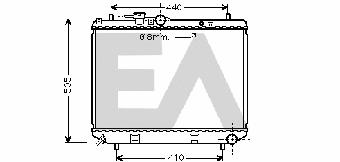 Radiateur, refroidissement du moteur EACLIMA 31R19028