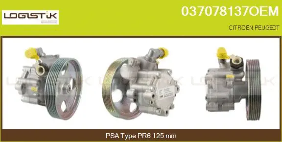 Pompe hydraulique, direction LGK 037078137OEM