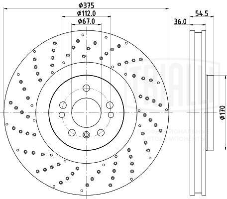 Disque de frein TRIALLI DF 190420