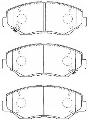 Kit de plaquettes de frein, frein à disque AISIN C1N031