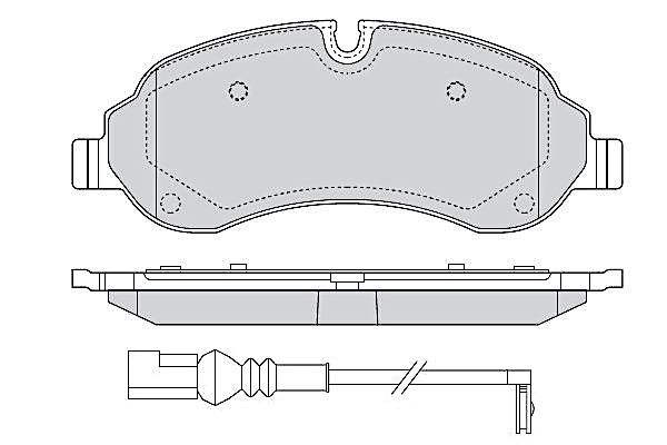 Kit de plaquettes de frein, frein à disque FREMAX FBP-1306