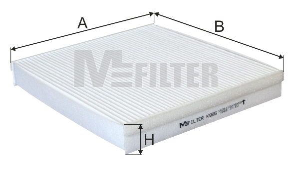 Filtre, air de l'habitacle MFILTER K 995