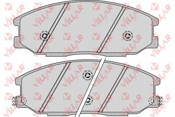 Kit de plaquettes de frein, frein à disque VILLAR 626.0858