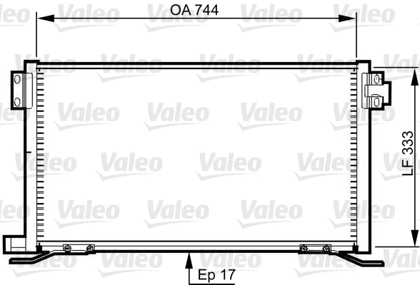 Condenseur, climatisation VALEO 818990