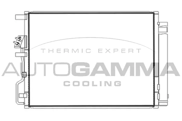 Condenseur, climatisation AUTOGAMMA 107984