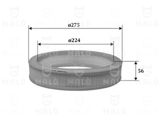 Filtre à air AKRON-MALÒ 1500431