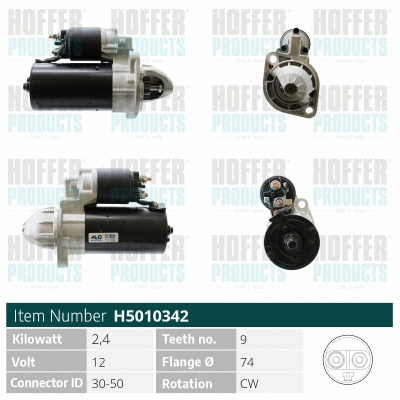 Démarreur HOFFER H5010342