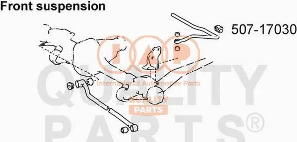 Suspension, stabilisateur IAP QUALITY PARTS 507-17030