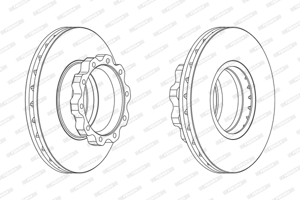 Disque de frein FERODO FCR215A