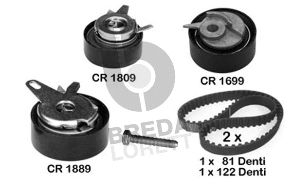 Kit de courroie crantée BREDA LORETT KCD0066