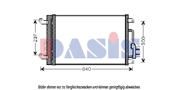 Condenseur, climatisation AKS DASIS 302003N