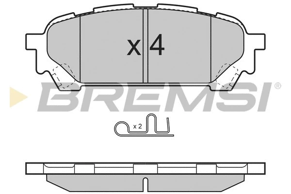 Kit de plaquettes de frein, frein à disque BREMSI BP3270