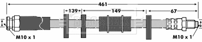 Flexible de frein BORG & BECK BBH6062
