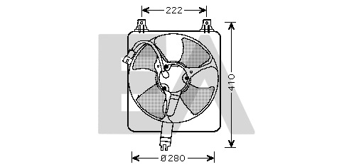 Ventilateur, refroidissement du moteur EACLIMA 33V26027